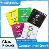 Carte NFC NTAG215 en PVC, autocollant de table en acrylique, étiquette murale pour contrôle d'accès dans les hôpitaux et les cinémas