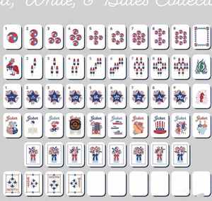 Stock US 250 Size 3 Layer Pearl Christmas American Mahjong Set 160Pcs Interlayer Carved Luxury Pearlescent Acrylic Holiday - Product Image 5
