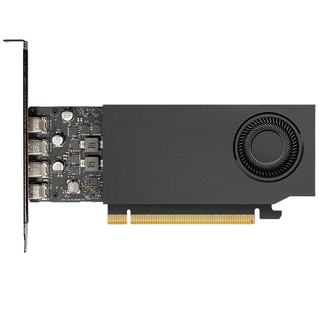 NVIDIA RTX A400 4GB GDDR6 Low Profile Professional Graphics Card with 4 Mini DisplayPort for Multi-Monitor Workstation