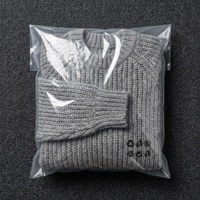 Sacs d'emballage transparents en plastique pour vêtements, pochettes poly transparentes pour pulls, gilets, textiles et expédition