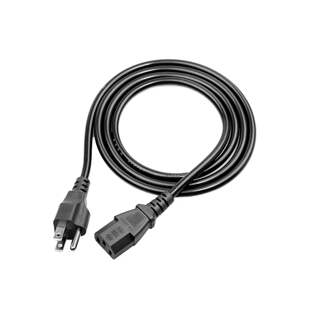 NEMA 5-15P IEC C13 CEE Power Cord 1.5m/3m 3 Prong Desktop Computer Printer Cable Heavy Duty 18AWG AC Mains Cable for Listed