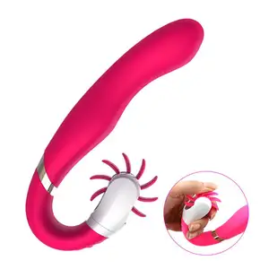Amazon Hot 2022 Gode Vibrateur Langue à rotation rapide pour stimuler le clitoris Sex Toys pour femmes Puissant double moteur Vibration %