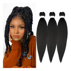 ISWEET Synthetic Prestrethed Colored Expression Braiding Hair Pre Stretched Expression Rich Braid Attachment