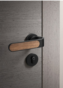 Zinc Alloy Wood Grain Bedroom Door <b>Lock</b> for Hospital & Office Use Modern Design Silent Operation Durable Easy Installation - Product Image 4