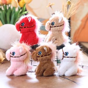 Fluffy Soft Mini Plush Horse Keychain Fashion Design Promotion Gift for Children