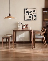 Chaise de salle à manger en bois de frêne nordique - Chaise à dossier minimaliste style Président Kennedy Hiroshima pour restaurant, conférence et négociation