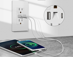 KU-15TL US Standard 15A 125V Wall Socket with Night Light Industrial <strong>USB</strong> <strong>Plug</strong> &amp; Sockets for Hospitals IP56 Level 2 AC Outlets - Product Image 6