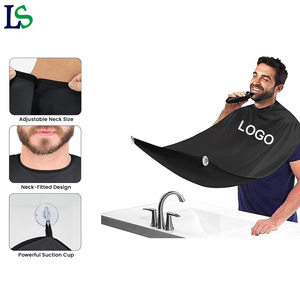 Logo personnalisé Adulte Barbe Rasage Attrape Cheveux Rasage Hommes Barbe Soins <span class=keywords><strong>Barbier</strong></span> Capes Avec Ventouses - Product Image 1