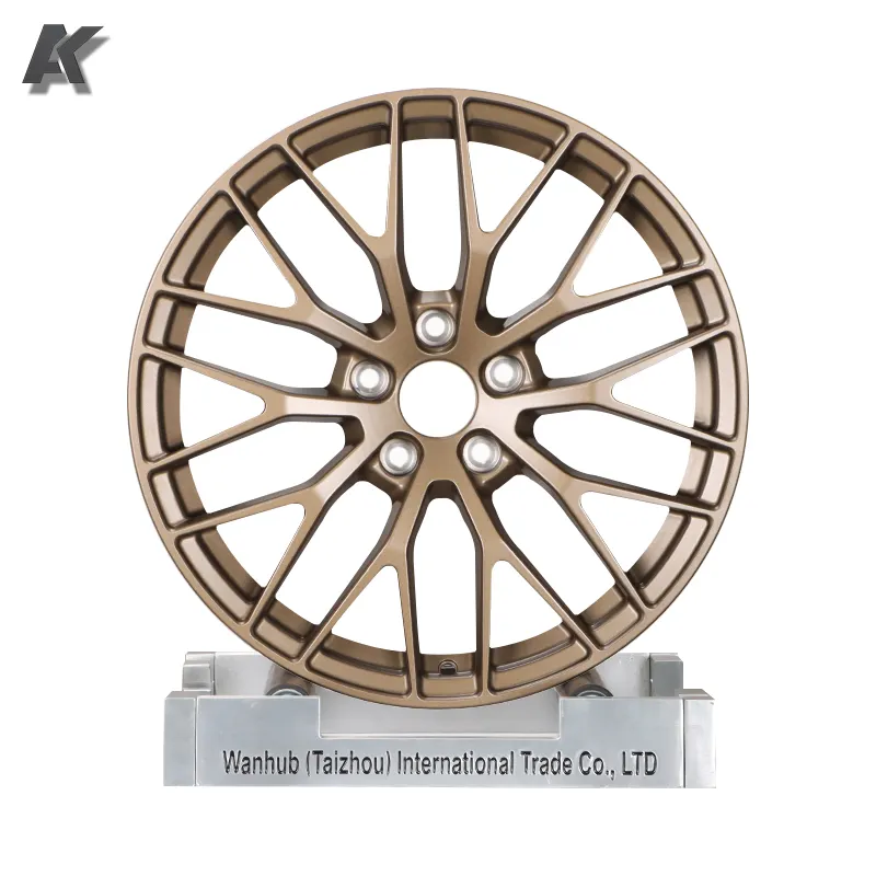 Wangu roda tempa kustom velg mobil, velg mobil Aloi Spinning ringan satu potong 16 ''ke 24'' 5x120 5x112 5x114.3