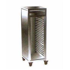 (MS-T140S) Carro de Acero Inoxidable para Historiales Médicos de Uso Hospitalario, sin Bordes Afilados - Product Image 3