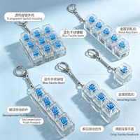 Jouet anti-stress de décompression, motif imprimé couleur personnalisée, ornement à suspendre pour sac, porte-clés mécanique Fidget Clicker