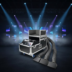 Gran potencia 5000W Triple-tubo <span class=keywords><strong>DMX</strong></span> Control manual remoto Máquina de humo de niebla de agua baja para concierto de espectáculo de escenario - Product Image 1
