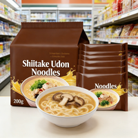 Low Sodium Durum Wheat Pumpkin Udon Noodles Healthy Instant Cooked Bulk Bag Wholesale