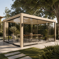 Gazebo étanche motorisé extérieur Pergola auvent auvent jardin auvent persiennes Kits toit bioclimatique aluminium Pergola