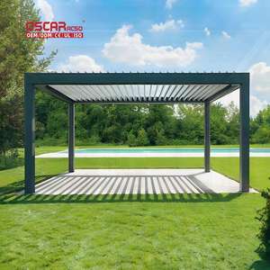 <span class=keywords><strong>Pergola</strong></span> de jardin européenne en aluminium <span class=keywords><strong>pour</strong></span> extérieur, avec panneaux solaires transparents et fonction motorisée, idéale <span class=keywords><strong>pour</strong></span> terrasse et bord de piscine - Product Image 1