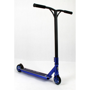 Patinete acrobático azul, completamente de aluminio, ligero, de dos ruedas, para adultos, para deporte y desplazamientos. - Product Image 1