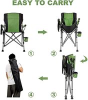 Chaises de camping pliantes portables d'extérieur pas chères, chaise de plage pliante avec accoudoirs