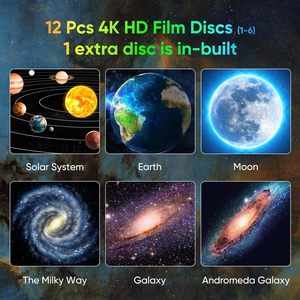 Projecteur d'étoiles HD pour chambre à coucher, lumière galaxie réglable avec bouton, 13 disques de films, projecteur planétarium, garantie 1 an - Product Image 6