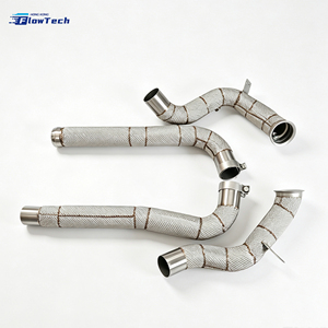 Downpipe haute performance pour Mercedes AMG GT GTS GTC GTR C190 M178 4.0T V8 Biturbo en acier inoxydable 304, fixation directe - Product Image 1