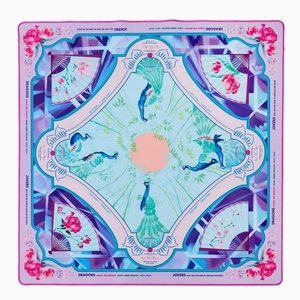 Tapis de Mahjong Américain en Néoprène 07 Watercolor Parrot Peony Antidérapant, Réduction du Bruit, Durable, Écologique, Pliable et Portable - Product Image 5