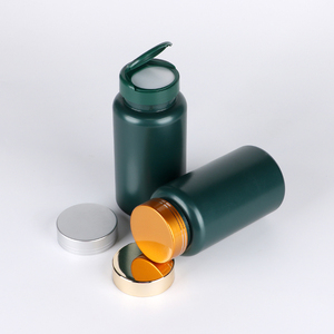 Customized Capsule <b>Bottle</b> Pharmaceutical Packaging HDPE Plastic For Health Products With Tear Pulling Cap Metal Cap - Product Image 4