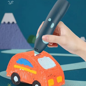 Children Blue Multi-Functional Filament Low Temperature Wireless Enlightenment Creative Graffiti Toy 3D Printing <b>Pen</b> <b>Painting</b> - Product Image 3