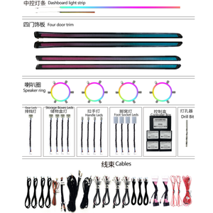 Exclusif pour les modèles de H-DOG Haval 21-22 Synchronisation de <span class=keywords><strong>la</strong></span> lumière <span class=keywords><strong>divine</strong></span> Acrylique Multi-mode Iridescent Car Ambient Lighting - Product Image 6