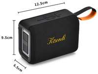Enceinte portable, batterie 1800 mAh, étanche IPX6, sortie 5 W, lumière RGB dynamique, idéale pour les fêtes en plein air et le camping