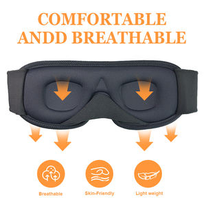 <span class=keywords><strong>Respiration</strong></span> Tissu 3D Contour Mousse À Mémoire Masque <span class=keywords><strong>Pour</strong></span> Les Yeux Logo Personnalisé Sangle Réglable Masque <span class=keywords><strong>Pour</strong></span> Les Yeux <span class=keywords><strong>pour</strong></span> Voyage Vol Avion Et Sieste À La Maison - Product Image 5