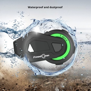 Helm interkom sepeda motor, FreedConn <span class=keywords><strong>TMAX</strong></span> M sistem komunikasi helm sepeda motor plastik ABS untuk interkom Bluetooth multi-perangkat tahan air - Product Image 4