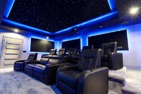 Panneaux de plafond acoustiques en fibre optique PMMA pour cinéma maison, IP66, télécommande, LED efficace pour des soirées cinéma immersives