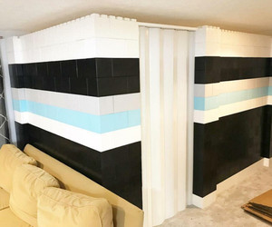 Color personalizado Juego creativo Bloques de gran tamaño Oficina Almacén Plástico ABS Bloques de gran tamaño para la habitación - Product Image 2
