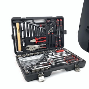 135 Stück Perfekt für Hausbesitzer Diy Handy <span class=keywords><strong>Tool</strong></span> Set Allgemeines Handwerkzeug-Kit mit Kunststoff-Werkzeug kasten Autoreparatur-Werkzeug kasten - Product Image 3