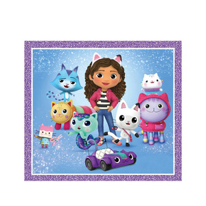 <span class=keywords><strong>D</strong></span>écoration de fête <span class=keywords><strong>d</strong></span>'anniversaire Gabby DoIIhouse Cats, ballons, vaisselle jetable, figurines de la maison de poupée Gabby, assiettes, serviettes de fête pour enfants - Product Image 4