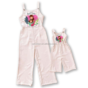 RD bretelle primavera ed estate abiti genitore-bambino graziosi pantaloni dritti Casual dolce dolce <span class=keywords><strong>madre</strong></span> e bambino - Product Image 5
