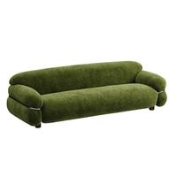 Canapé en tissu minimaliste italien pour 3 personnes, canapé moderne de luxe léger pour petit salon, modèle de canapé lounge