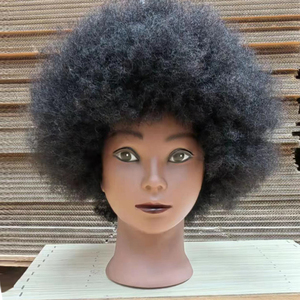 <span class=keywords><strong>Tête</strong></span> de Mannequin d'entraînement de coiffure bon marché, <span class=keywords><strong>tête</strong></span> d'entraînement de cheveux bouclés <span class=keywords><strong>Afro</strong></span> avec cheveux humains - Product Image 6