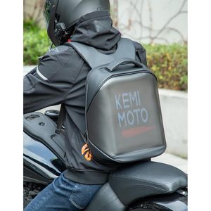 Mochila LED programable para viajes en motocicleta, camping, almacenamiento de portátil, poliéster, impresión digital - Product Image 6