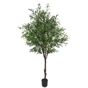Cây ô liu giả nhựa gần như thật, kích thước lớn, trang trí nhà cửa, sân vườn trong nhà và ngoài trời, cao 2,4m, có chậu - Product Image 2