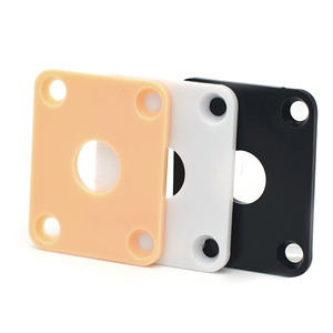 Couvercle de plaques de prise de <span class=keywords><strong>guitare</strong></span> carrée en plastique pour <span class=keywords><strong>guitare</strong></span> électrique LP noir/blanc/jaune - Product Image 1