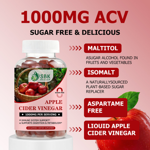 Good Quality Immune System Support Gummy Sugar Free 1000mg Apple Cider Vinegar Gummies ACV Boost Metabolism with Vitamin B12 - Product Image 5
