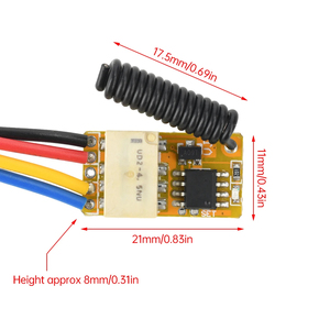 Dc 3.7-24V 433MHz siêu nhỏ điều khiển từ xa chuyển tiếp không dây chuyển đổi nhà thông minh nhỏ nhỏ từ xa thiết bị chuyển mạch yêu cầu - Product Image 6