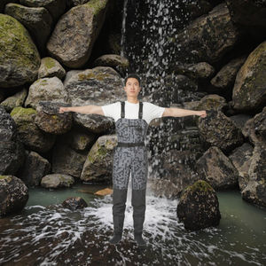 ชุดกันน้ำสำหรับตกปลาแบบสวมขา 3 ชั้น ระบายอากาศได้ดี ทนทาน กันน้ำ 100% สำหรับผู้ชาย - Product Image 3