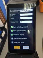 Analyseur Portable XRF de test de sol minéral en métal doré