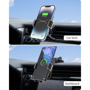 Caricabatterie Wireless per Auto con Doppia Bobina 15W, Tipo-C, Auto-Aggraffante, per Z Flip <span class=keywords><strong>6</strong></span> <span class=keywords><strong>iPhone</strong></span>, Ricarica Rapida, Magnetico Pieghevole - Product Image 5