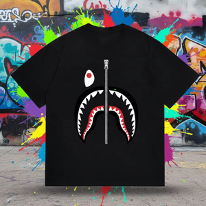 T-Shirt da Uomo di Alta Qualità di Marca Designer, Nuova Versione, Vestibilità Regolare, Stampa Casual con Motivo Animale, Trendy Ape 260 Grammi - Product Image 1