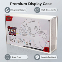 Boîte de collection en acrylique transparente pour Pokémon 151 UPC, anti-poussière, protection UV, couvercle de présentation
