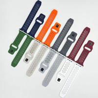 Bracelet en silicone sport classique tendance, très vendu, 42/44/45 mm, pour Apple Watch 7/8/9, bracelet en caoutchouc