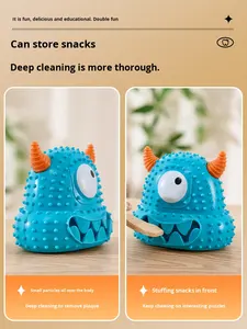 Halloween עמיד בידור השעמום הקלה ידידותית לסביבה פלסטיק טדי בישון שיאי קול לעיסה שיניים ניקוי צעצוע - Product Image 4