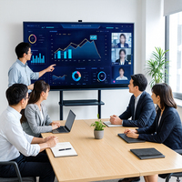 Sistema de póster digital interactivo inteligente para conferencias de 86 pulgadas |   Solución Todo en Uno para Reuniones Ejecutivas y Aplicaciones de Autoservicio